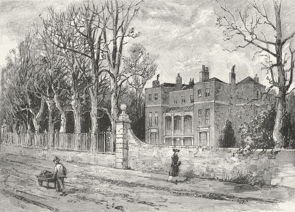 HENDON. Littleberries 1888 old antique vintage print picture